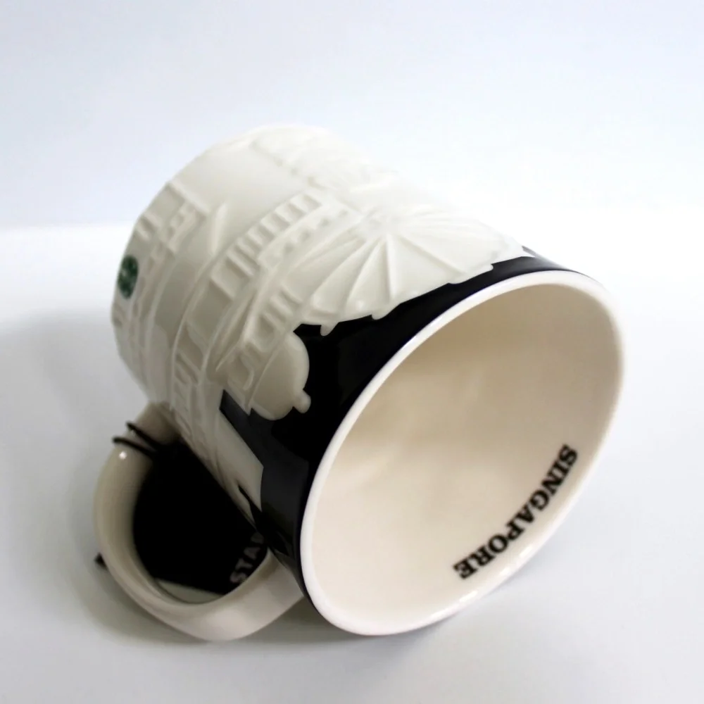 Starbucks Singapore Relief Ceramic Coffee Tea Mug Cup 16 oz